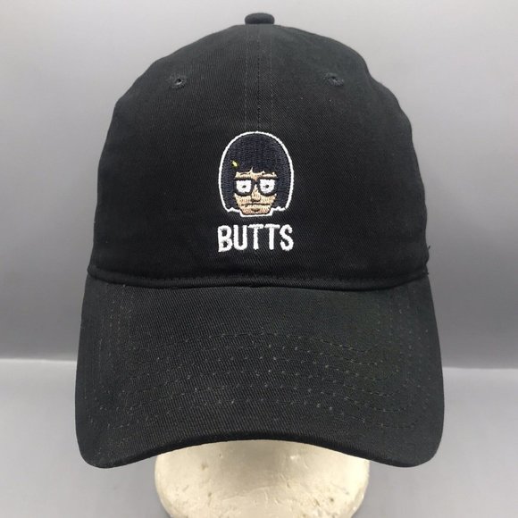 Bobs Burgers Hat Tina Novelty Embroidered Dad Cap Black Adjustable OSFM - GC - Picture 1 of 6